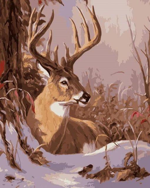 Charmant Cerf Peinture par Numéros