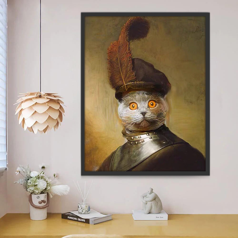 Chat British Shorthair le Chevalier Peinture par Numéros