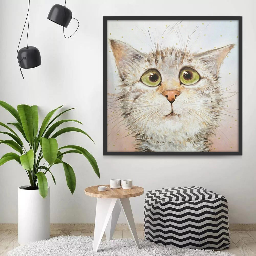 Chat Sot Peinture par Numéros