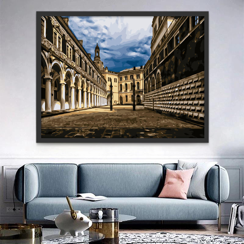 Château de la Résidence de Dresde Peinture par Numéros