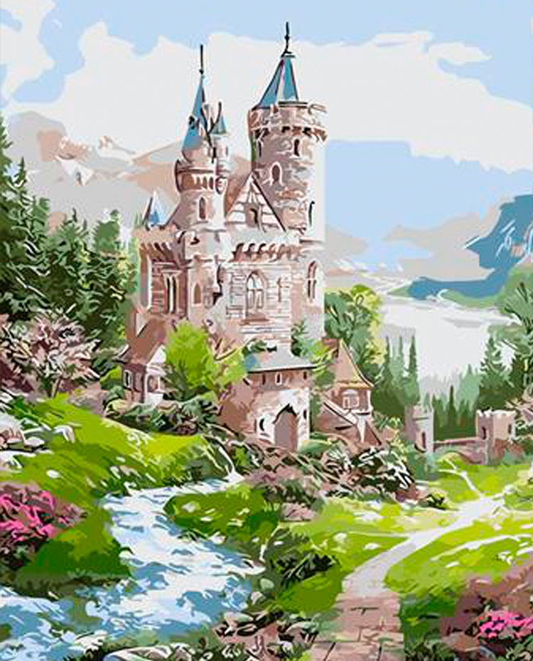 Château de Princesse Peinture par Numéros