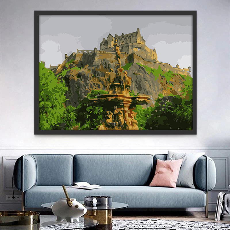 Château d'Édimbourg Peinture par Numéros