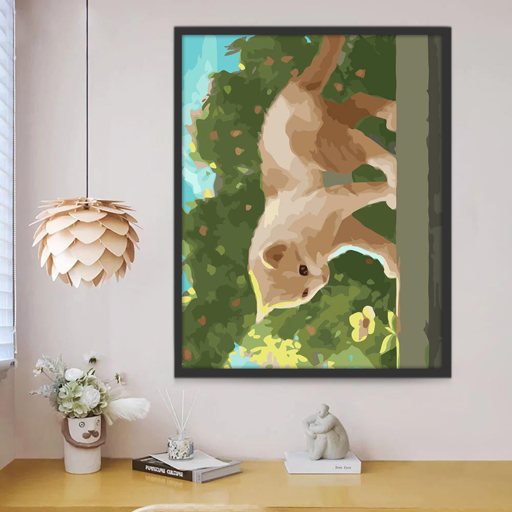 Chaton Doré Peinture par Numéros