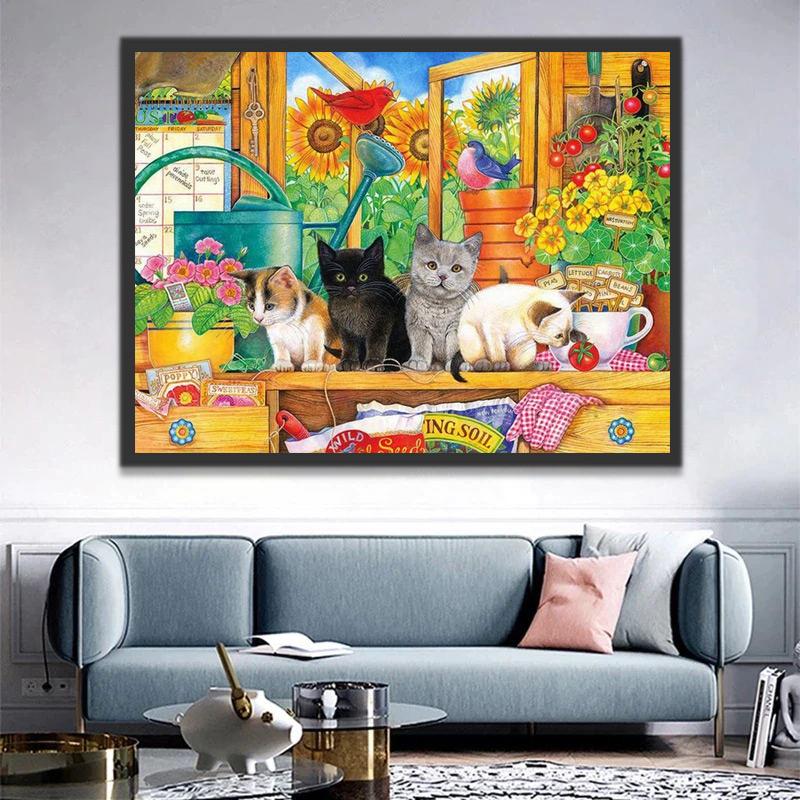 Chatons sur le Table Peinture par Numéros