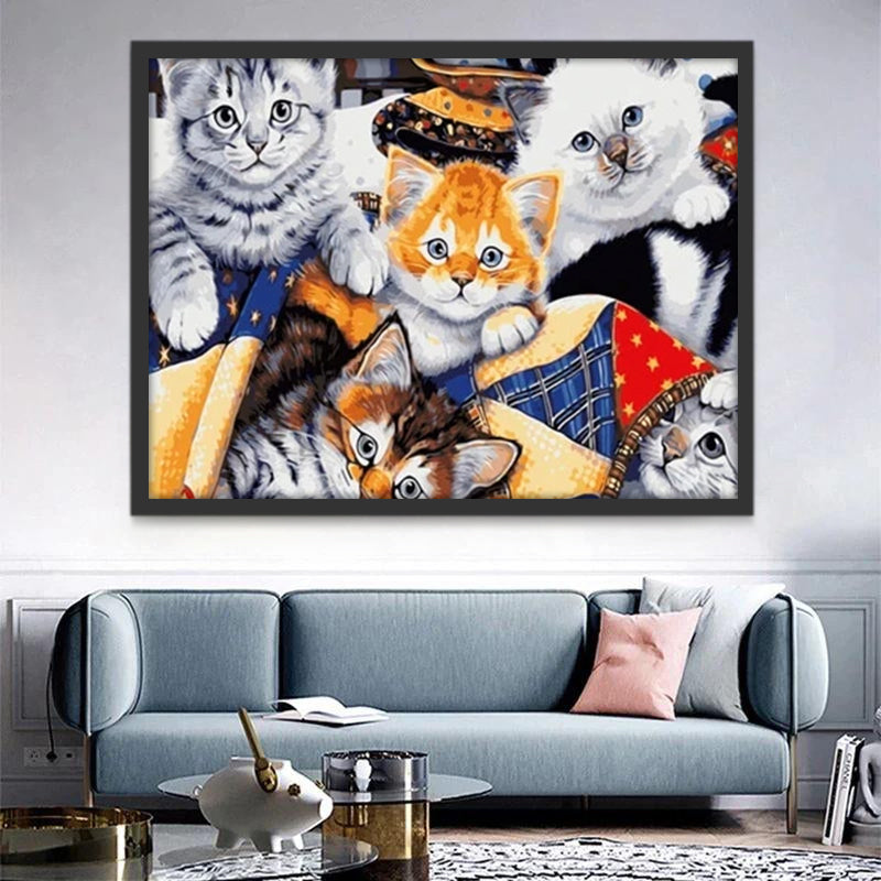 Chats Variés Peinture par Numéros