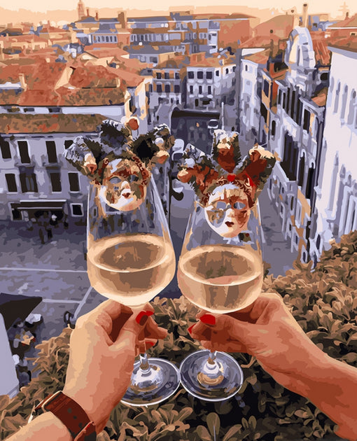 Cheers sur le Toit Peinture par Numéros