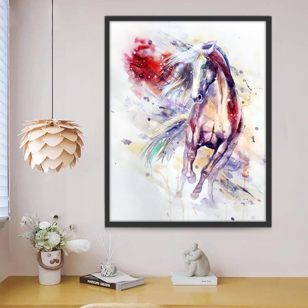 Cheval Blanc Fantastique Peinture par Numéros