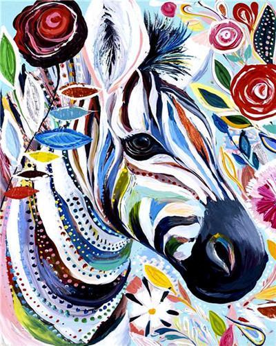 Cheval Fleuri Peinture par Numéros