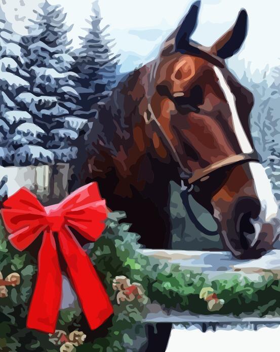 Cheval Gentil Peinture par Numéros