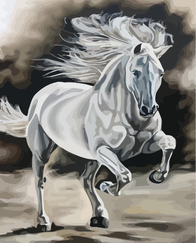 Cheval Robuste Peinture par Numéros