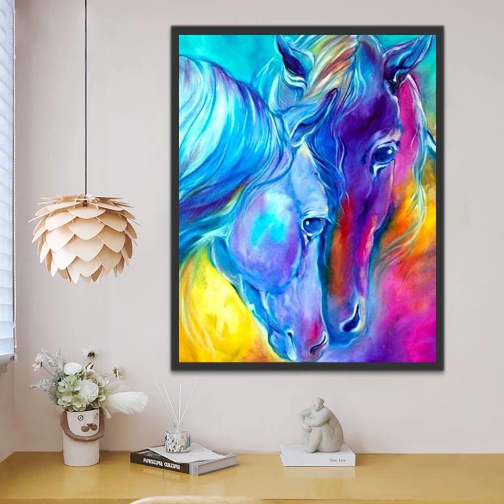 Chevaux Cyberpunk Peinture par Numéros