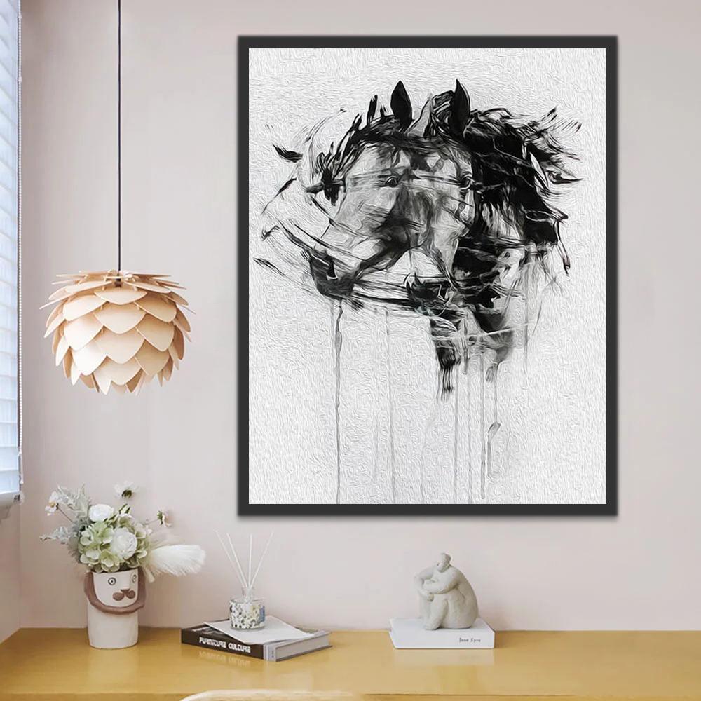 Chevaux d’encre Peinture par Numéros
