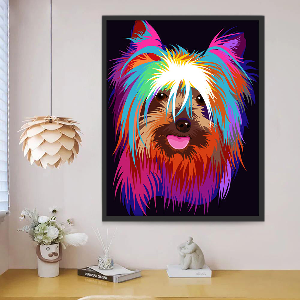 Chien de Visual Kei Peinture par Numéros