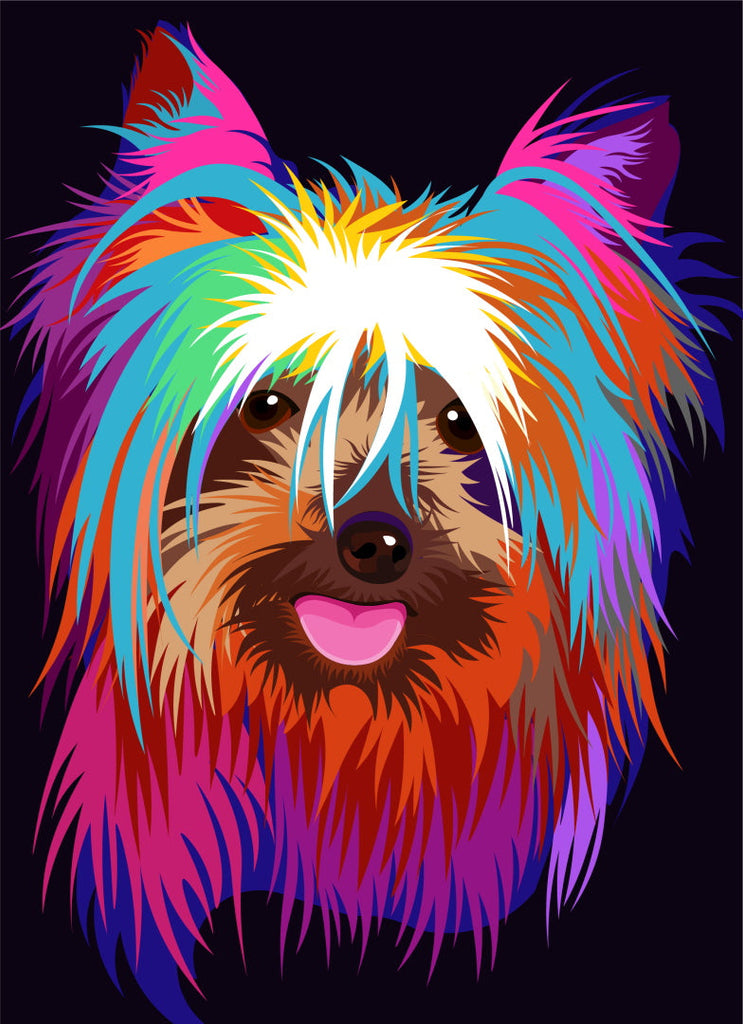 Chien de Visual Kei Peinture par Numéros