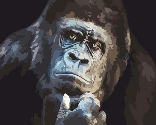Chimpanzé Cool Peinture par Numéros
