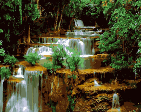 Chute d'Eau Peinture par Numéros PBNNATW263