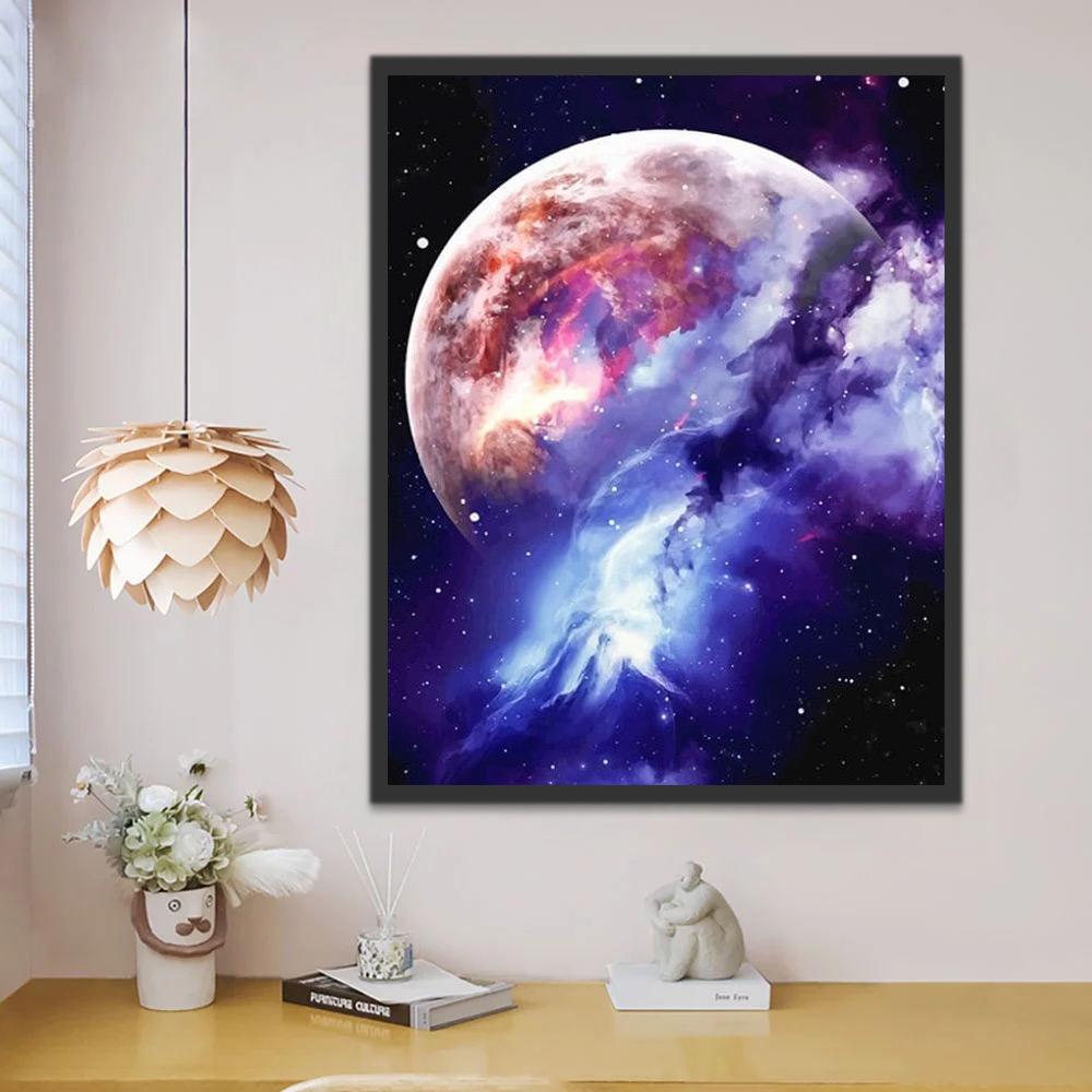 Ciel Fantastique et les Étoiles Filantes Peinture par Numéros