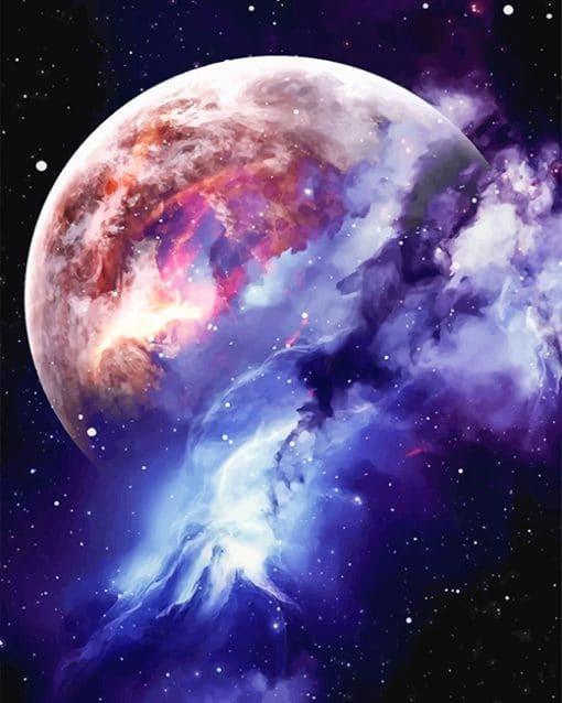 Ciel Fantastique et les Étoiles Filantes Peinture par Numéros