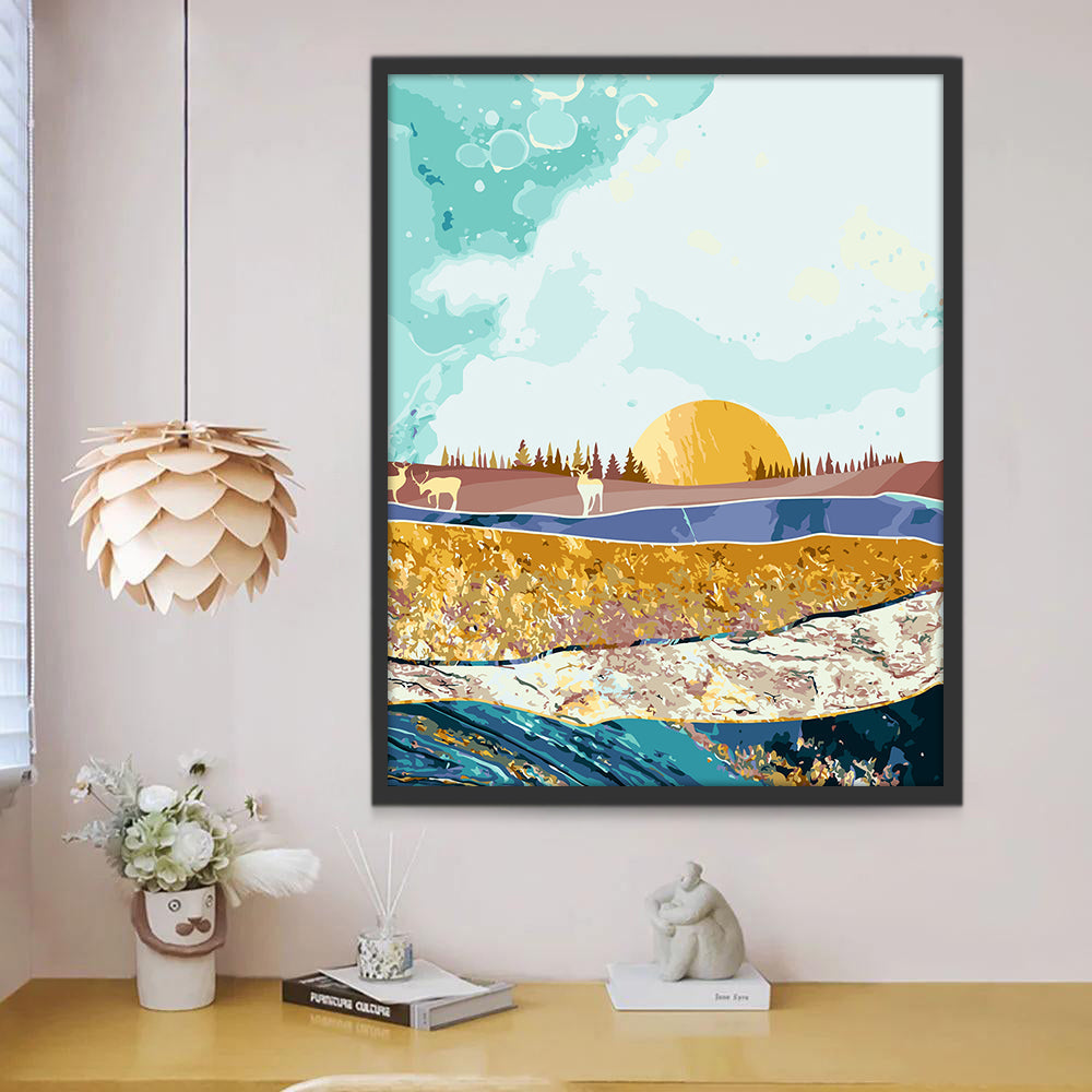 Ciel Vert Peinture par Numéros