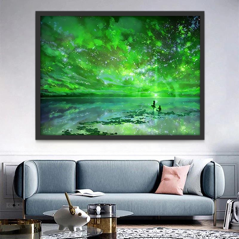 Ciel Vert Peinture par Numéros