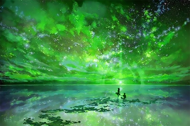 Ciel Vert Peinture par Numéros
