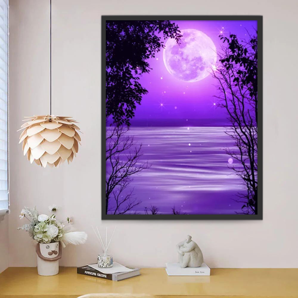 Ciel Violet Magnifique Peinture par Numéros