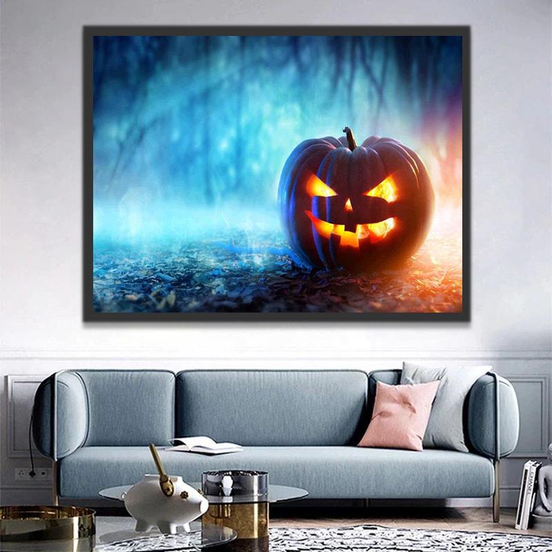 Citrouille d'Halloween Peinture par Numéros