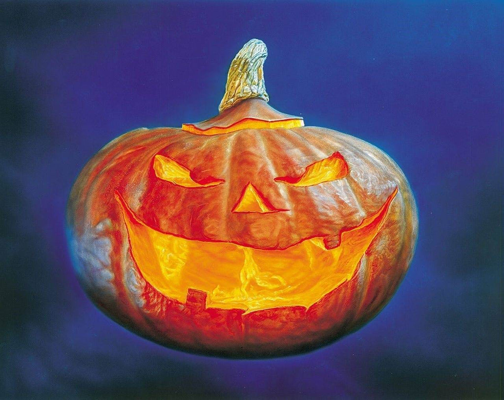 Citrouille Souriant Peinture par Numéros