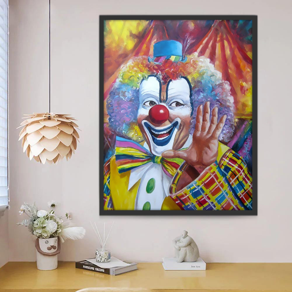 Clown Souriant Peinture par Numéros