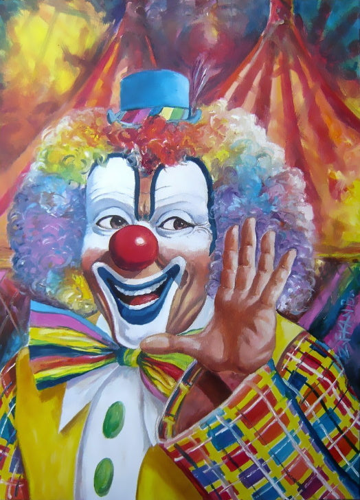 Clown Souriant Peinture par Numéros