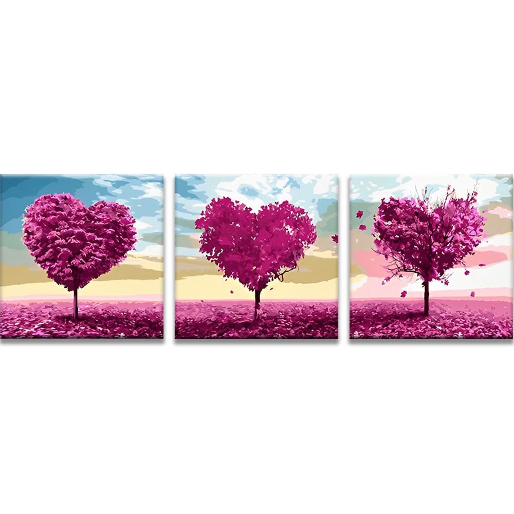 Coeur Dissipé 3 Partie Peinture par Numéros