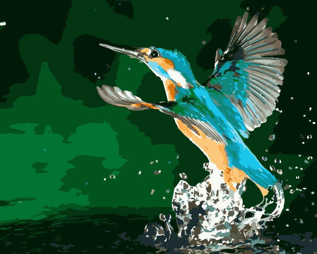 Colibri et l'Eau Peinture par Numéros
