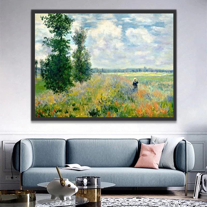 Coquelicots Monet Peinture par Numéros