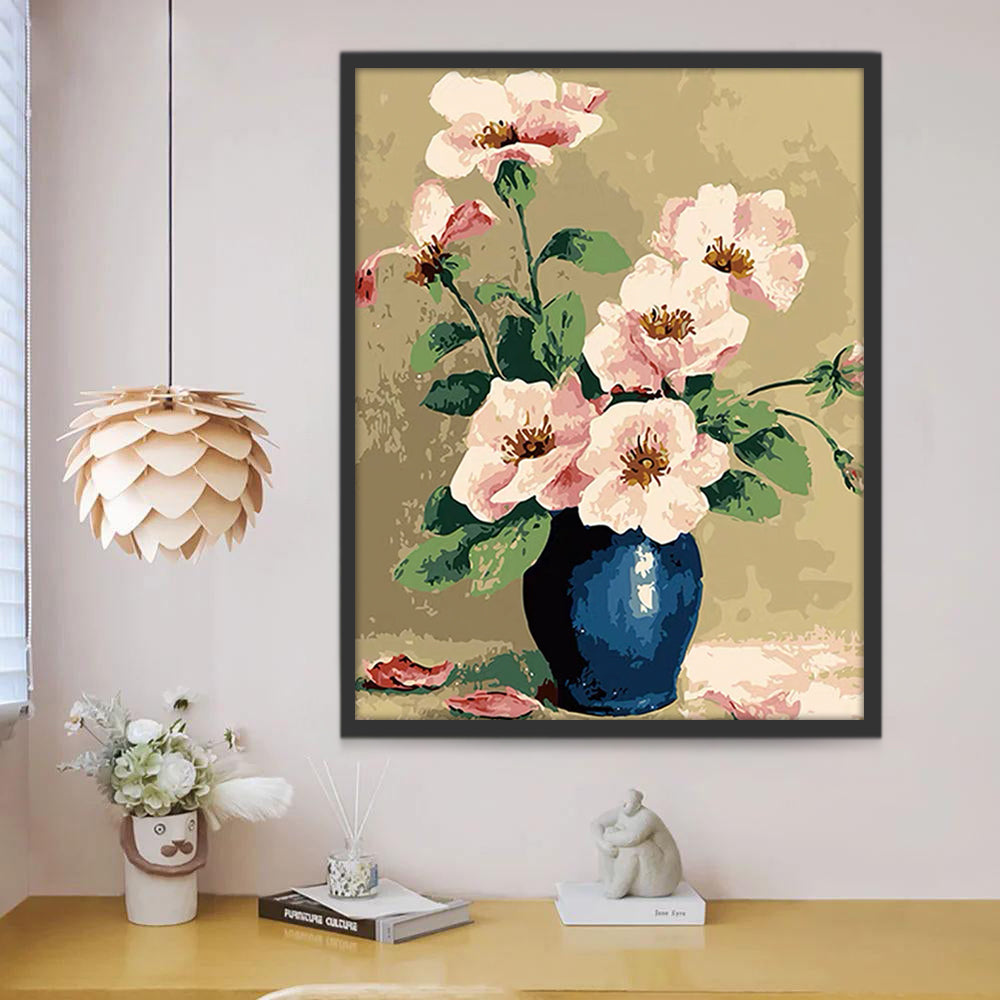 Coquelicots Roses Peinture par Numéros