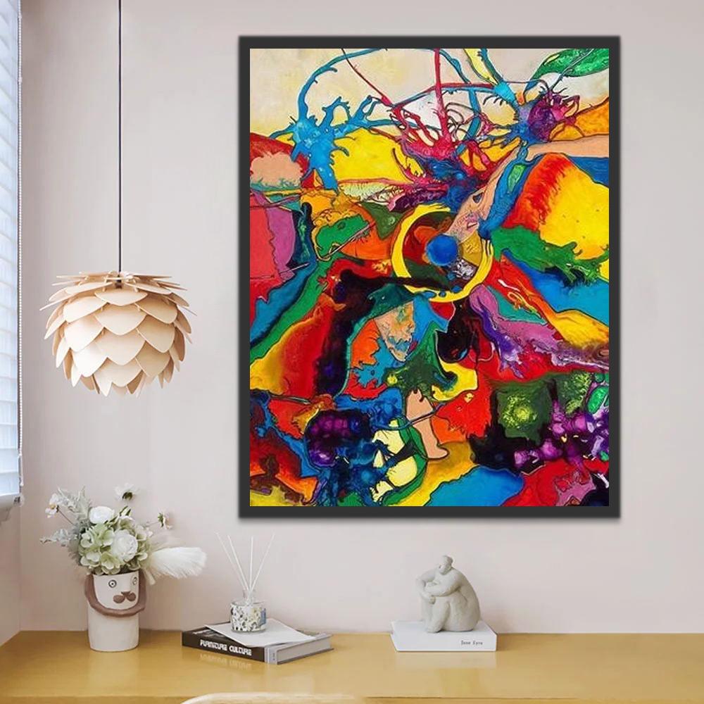 Couleur Art abstrait Peinture par Numéros
