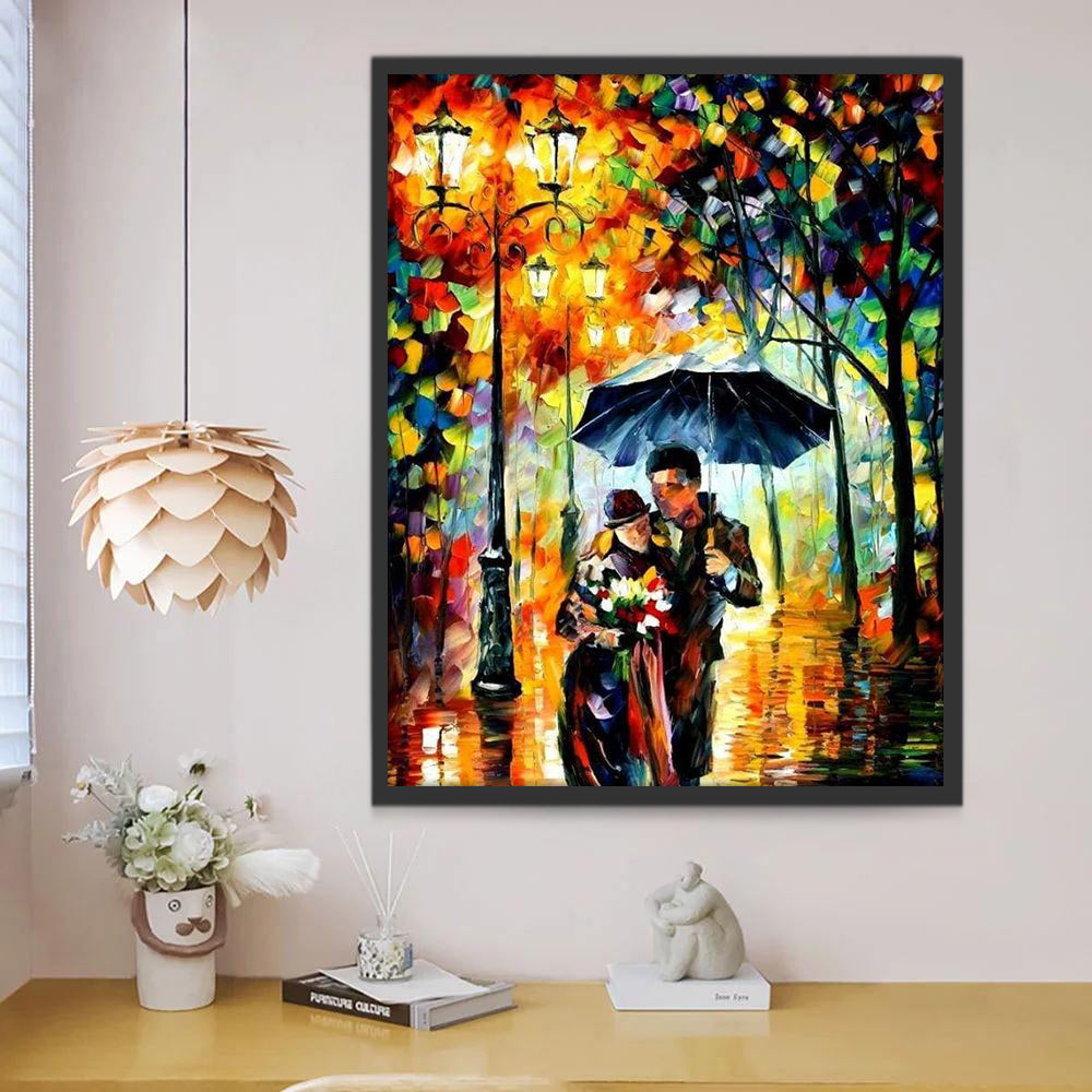 Couple Multicolore Peinture par Numéros