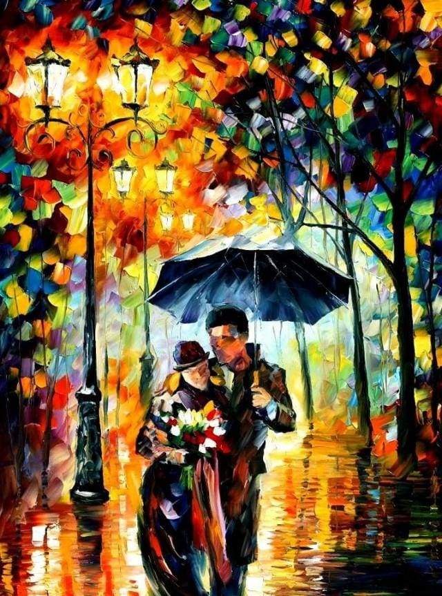 Couple Multicolore Peinture par Numéros