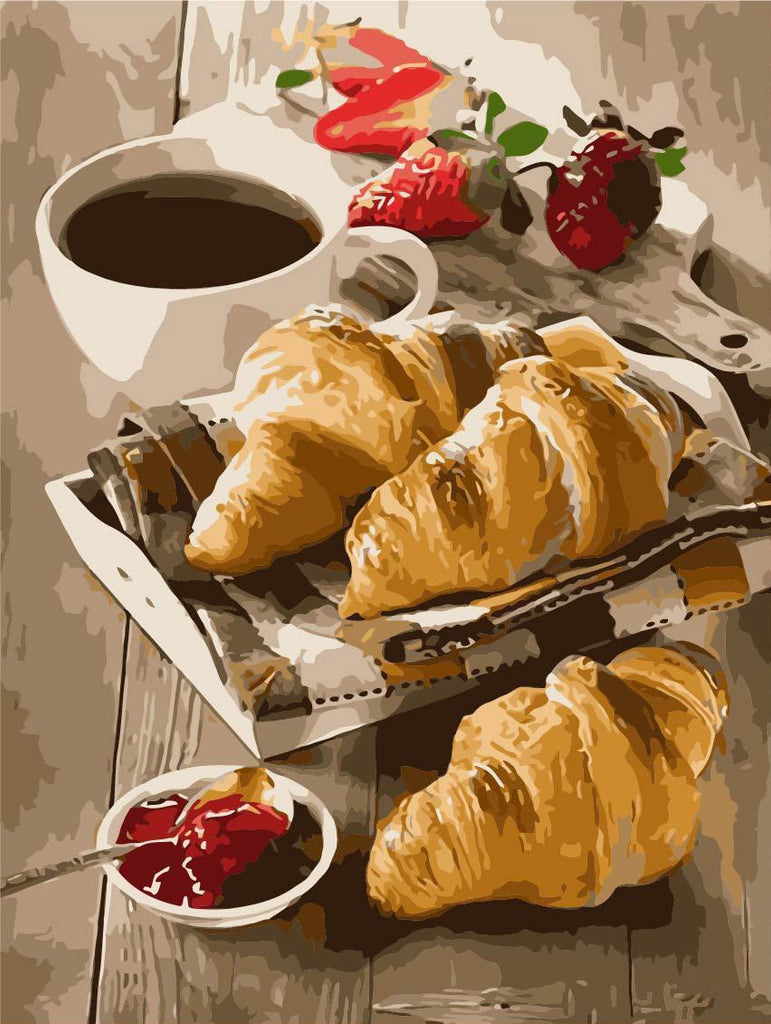 Croissants Peinture par Numéros