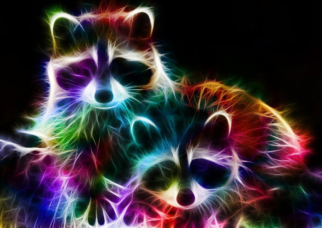 Cyber Racoons Peinture par Numéros