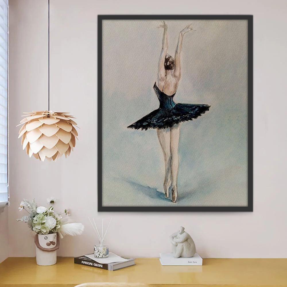 Cygne Noir de danse Ballet Peinture par Numéros
