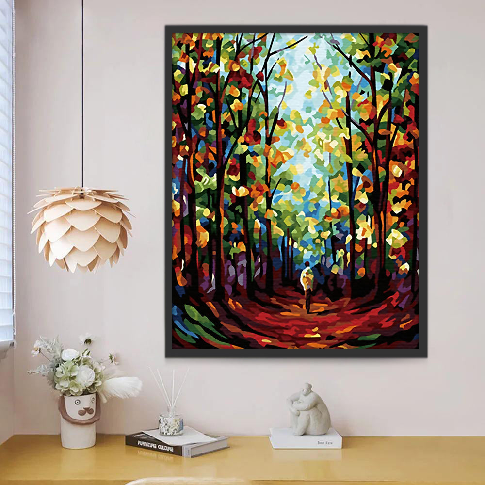 Dans les Bois Peinture par Numéros
