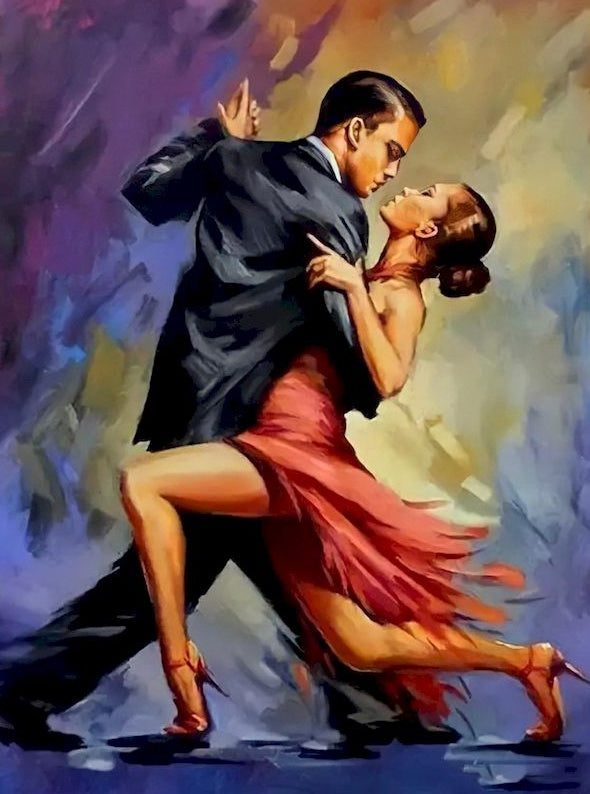 Danseurs de Tango Peinture par Numéros