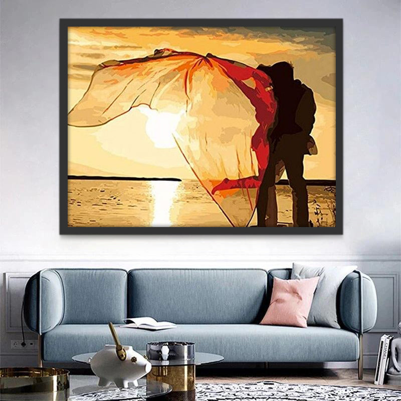 Danseurs et Mer Peinture par Numéros