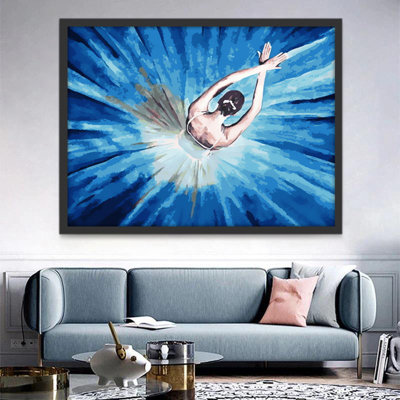 Danseuse blonde Peinture par Numéros
