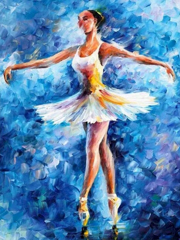 Danseuse de Ballet Elégante Peinture par Numéros