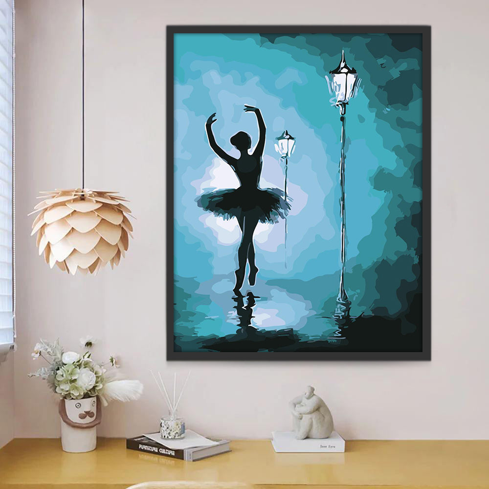 Danseuse et Lampe Peinture par Numéros