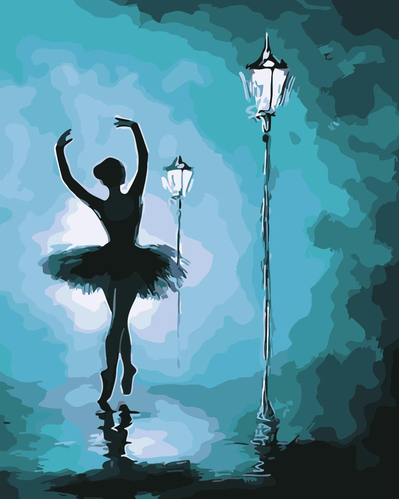 Danseuse et Lampe Peinture par Numéros