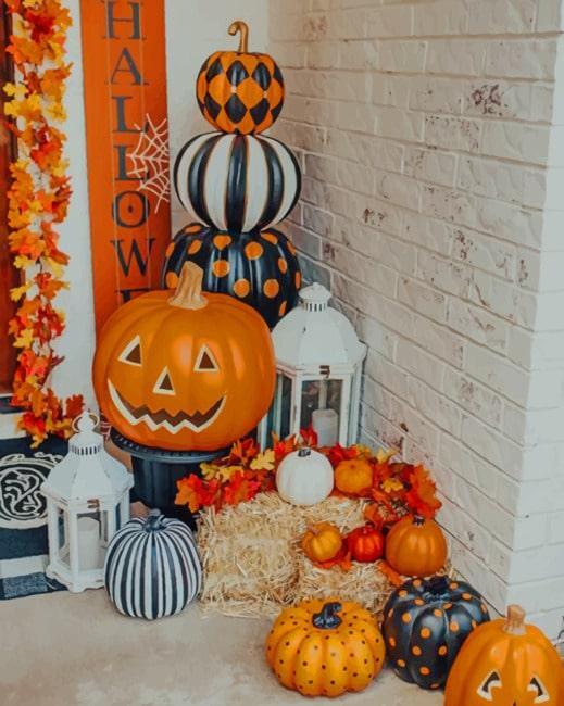 Décoration extérieure d'Halloween Peinture par Numéros