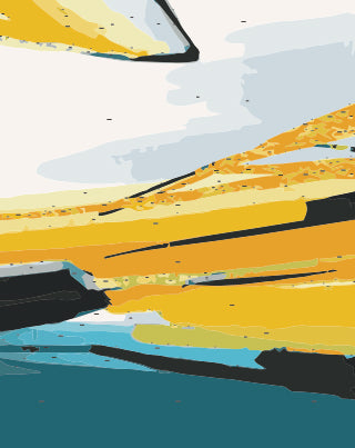 Désert Abstrait Peinture par Numéros