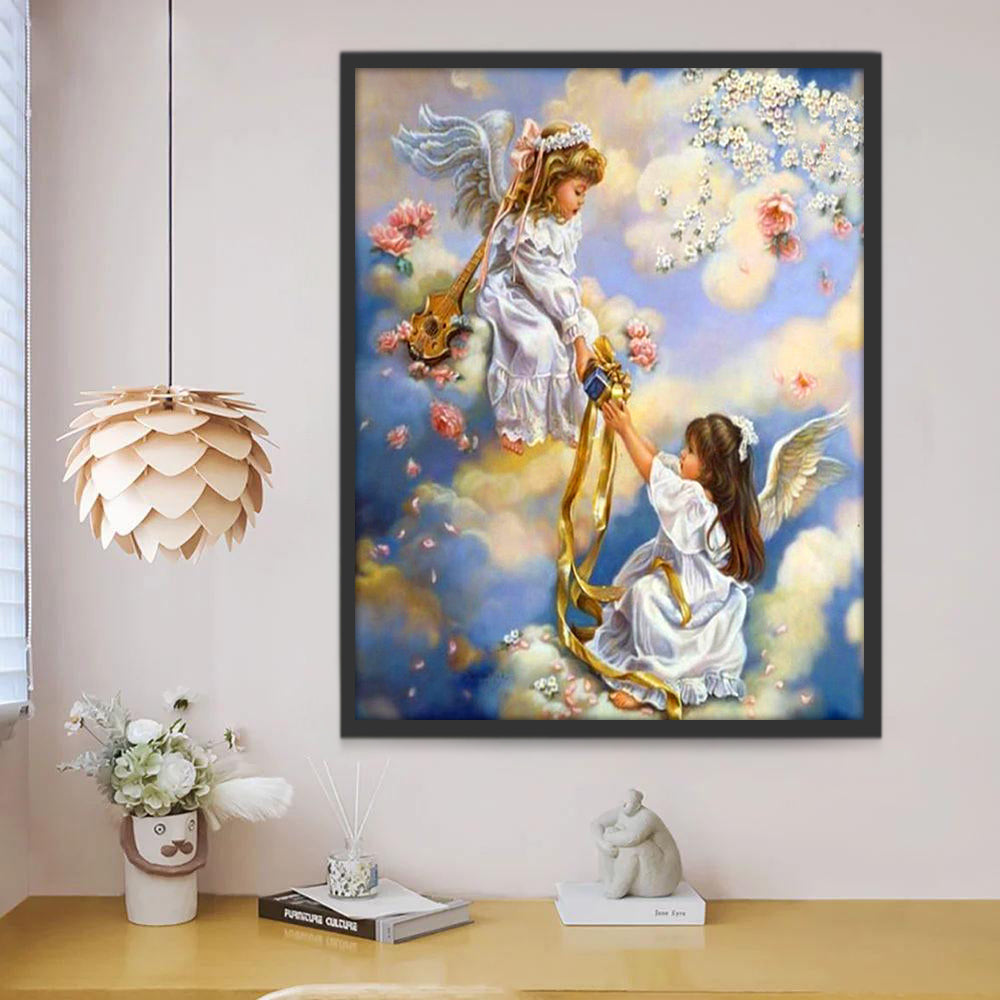 Deux Anges Peinture par Numéros
